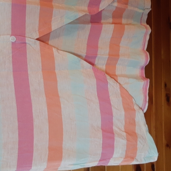 PINK Rose Candy Stripe top 290 - Picture 3 of 7